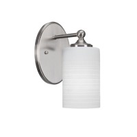 Capri 1 Light Wall Sconce Shown In Brushed Nickel Finish With 4