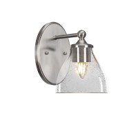 Capri 1 Light Wall Sconce Shown In Brushed Nickel Finish With 6.25