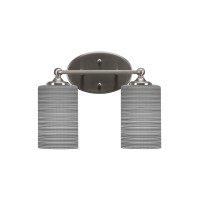 Capri 2 Light Bath Bar Shown In Brushed Nickel Finish With 4