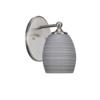 Capri 1 Light Wall Sconce Shown In Brushed Nickel Finish With 5