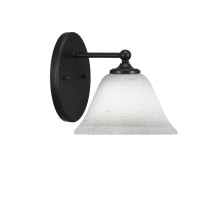 Capri 1 Light Wall Sconce Shown In Matte Black Finish With 7