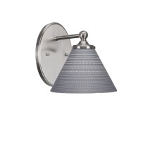 Capri 1 Light Wall Sconce Shown In Brushed Nickel Finish With 7