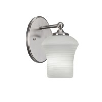 Capri 1 Light Wall Sconce Shown In Brushed Nickel Finish With 5.5