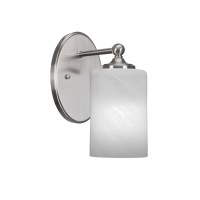 Capri 1 Light Wall Sconce Shown In Brushed Nickel Finish With 4