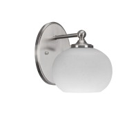 Capri 1 Light Wall Sconce Shown In Brushed Nickel Finish With 7