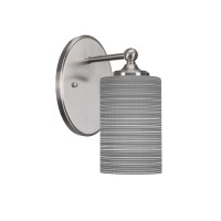 Capri 1 Light Wall Sconce Shown In Brushed Nickel Finish With 4