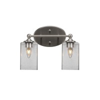 Capri 2 Light Bath Bar Shown In Brushed Nickel Finish With 4