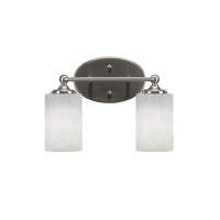 Capri 2 Light Bath Bar Shown In Brushed Nickel Finish With 4