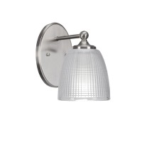 Capri 1 Light Wall Sconce Shown In Brushed Nickel Finish With 5