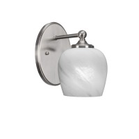 Capri 1 Light Wall Sconce Shown In Brushed Nickel Finish With 6