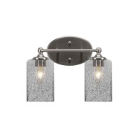 Capri 2 Light Bath Bar Shown In Brushed Nickel Finish With 4