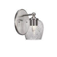 Capri 1 Light Wall Sconce Shown In Brushed Nickel Finish With 6