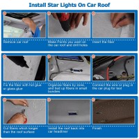 Azimom 16W Twinkle Sound Activate 600Pcs003In131Ft Fiber Optic Starlight Headliner Kits For Car Home Star Ceiling Sky Deco