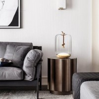 Table Lamp Nordic Designer Glass Art Table Lamps For Bedroom Lamp Led Bedside Stand Desk Light Modern Lighting Fixture Home Decor Creative Hemp Rope Table Lamp