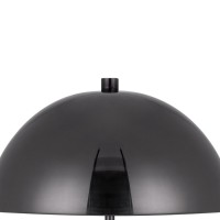 20 Inch Metal Accent Table Lamp Dome Shade, Black