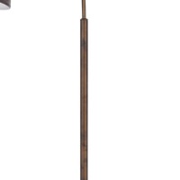 61 Inch Adjustable Tall Metal Floor Lamp, Dome Shade, Copper