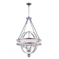 4 Light Chandelier With Chrome Finish