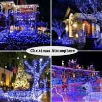 Christmas Lights Outdoor 1000 Led 393.7Ft Super Long String Lights With 8 Modes & Timer, Plug In Twinkle Fairy Lights Decor For Home Xmas Wedding Party Room Yard Tree Holiday Decorations (Blue)