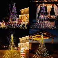 Qulist Christmas Decoration Color Change Star Lights Outdoor317 Led 164Ft Christmas Tree Toppers String Lights11 Modes Water