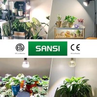 Sansi A21 15W Grow Light Bulbs Led Full Spectrum 200W Equiv High Ppfd Plant Light Bulbs Energy Saving 4000K Daylight Grow Lig