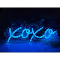 Ulalaza Neon Light Sign Led Xoxo Night Lights Usb Operated Decorative Marquee Sign Bar Pub Store Club Garage Home Party Decor