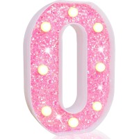 Pooqla Marquee Numbers Lights Light Up Numbers Battery Powered Glitter Lighted Numbers For Birthday Party Shiny Led Numbers F