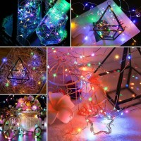 12 Pack Fairy Lights Battery Operated, 7 Ft 20 Led Waterproof Silver Wire Twinkle Lights, Battery Operated Fairy Lights For Bedroom Wedding Christmas Decor(Colored