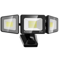 Kelinvmi Led Flood Lights Outdoor 120W, 12000Lm Led Security Light, High Brightness 4500K Warm White Light With Ip66 Waterproof Exterior Floodlights For Yard, Garden,Playground