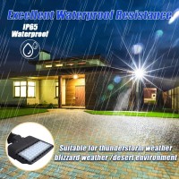 Juyace 150W Led Parking Lot Light Dusk To Dawn Led Outdoor Lighting Commercial Flood Light Ip65 Waterproof 5000K Wall Mount 100