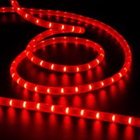 Lamphome Led Rope Light Red Led 216Led 18Ft 110V With Indoor And Outdoor Decorative Lighting,Waterpro Of Light With Ul Certified