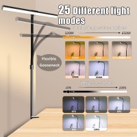 Ultem Led Eyecaring Desk Lights For Home Office Modern Office Lamp 12W Dimmable 5 Color Modes Extra Bright Tall Architect C