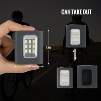 Clip On Running Lights 2Pack Rechargeable Night Light With Strong Magnet Reflective Led Running Lights 3 Modes Brightness With