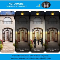 Hifeele 2 Pack Motion Sensor Outdoor Lights Wall Mount Lantern White Dusk To Dawn Outdoor Lighting Antirust Waterproof Exteri