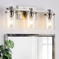 Diniluse 3 Light Bathroom Vanity Light Brushed Nickel Vanity Lights Over Mirror Brushed Nickel Vanity Lighting Fixtures For Ba