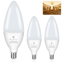 Sailstar E12 Candelabra Led Light Bulbs, 60 Watt Equivalent, 500Lm Ceiling Fan Light Bulbs Warm White 3000K, B11 Type B Led Bulb, Small Base Chandelier Light Bulbs 5W, Cri 85, Non-Dimmable, 3 Pack