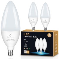 Sailstar E12 Led Bulb 60W Equivalent, 500 Lumens, Ceiling Fan Light Bulbs Soft White 2700K, Type B Light Bulb 5W, Cri 85, B11 Small Base Candelabra Led Light Bulbs, Non-Dimmable, Pack Of 3