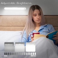 Kagwon Wall Reading Light, 6W 26 Led 2600Mah Battery, Stick On Bunk Bed Lamp Dimmable Tap Bar Lights Magnetic Mounted Wireless Under Cabinet Lighting Rechargeable Closet For Vanity Makeup Mirror