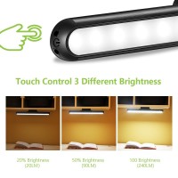 Kagwon Wall Reading Light 5W 26 Led 2600Mah Battery Rechargeable Stick On Bunk Bed Lamp Dimmable Tap Bar Lights Magnetic Mount