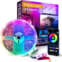 Led Lights For Bedroom, 50Ft Led Strip Lights,Music Sync Color Changing Led Lights With App & Ir Remote Control For Bedroom Room Home Decor Party Festival