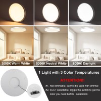 Lzhome Led Ceiling Light 42W 4500Lm Ultrathin Surface Mount Light Fixtures 158 Inch 3000K4500K6000K 3Cct Selectable Flush