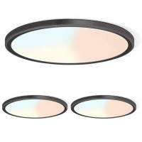 Lzhome Led Ceiling Light 42W 4500Lm Ultrathin Surface Mount Light Fixtures 158 Inch 3000K4500K6000K 3Cct Selectable Flush