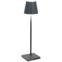 Zafferano Poldina Pro Micro Rechargeable Table Lamp - Dark Grey