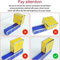 Tangram Stackable Night Light Aveki Led 7 Colors Induction Interlocking Desk Lamp 3D Diy Magic Blocks Puzzles Toy For Bedroom H