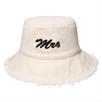 Boderier Sun Hats For Women Summer Casual Wide Brim Mrs Bucket Hat Bachelorette Party Bride Gifts Accessories (Beige With Mrs)