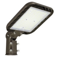 Demilare 150W Parking Lot Light Quick Installation 22500Lm Led Street Lights Slip Fitter Mount With Dusk To Dawn Photocell 1002