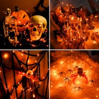 Bolweo Orange Fairy Lights Battery Opreated 10Ft 30Led, Halloween String Lights Starry For Bedroom Decor Diwali Christmas Lights Tree Wedding Party Decorations 1 Pack