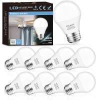 Cotanic 8 Pack Ceiling Fan Light Bulb 5000K Daylight, E26 Base A15 Led Bulb 60W Equivalent, 6W Small Light Bulb For Refrigertaor, Chandelier Light Bulb, 600Lm, Non-Dimmable