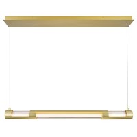 Neva 36 In Led Integrated Satin Gold Mini Pendant