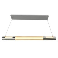 Neva 36 In Led Integrated Satin Nickel Mini Pendant