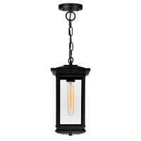 Oakwood 1 Light Outdoor Black Pendant